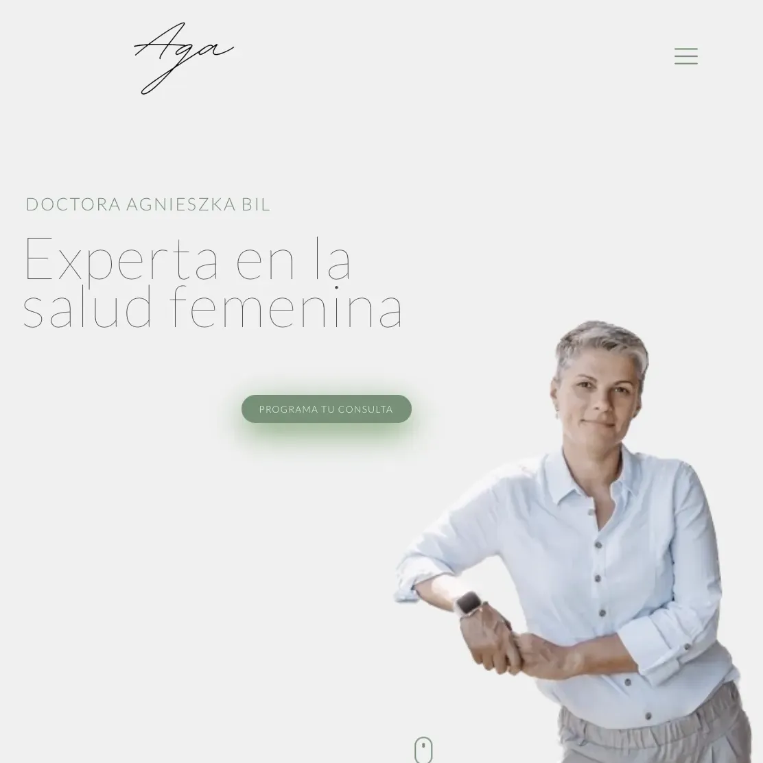 Portada portfolio doctora aga